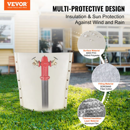 L24*W24 - Durable 24'' PVC Well Pump Cover with Anti-Theft Features