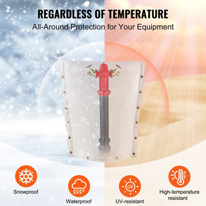 L24*W24 - Durable 24'' PVC Well Pump Cover with Anti-Theft Features