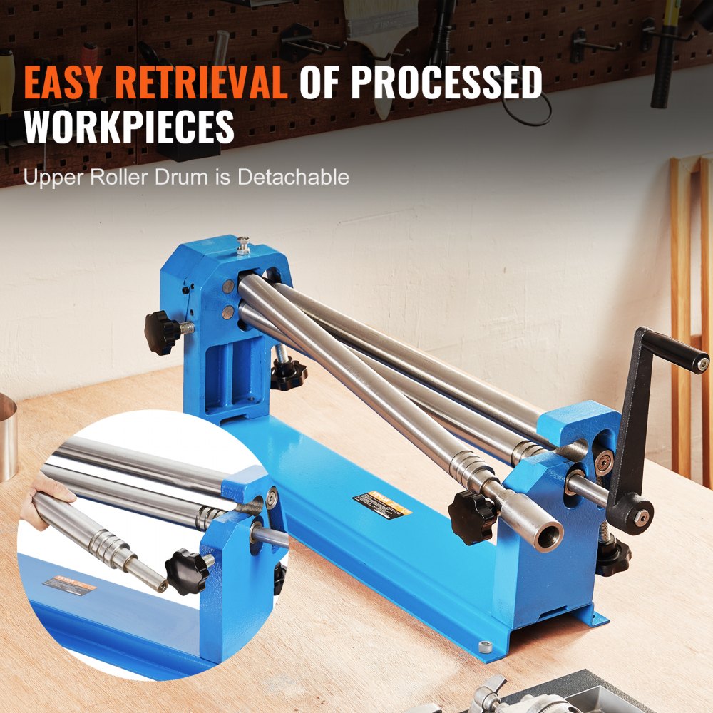 W01-0.8X610 - 24" VEVOR Slip Roll Machine for 16-Gauge Metal Projects