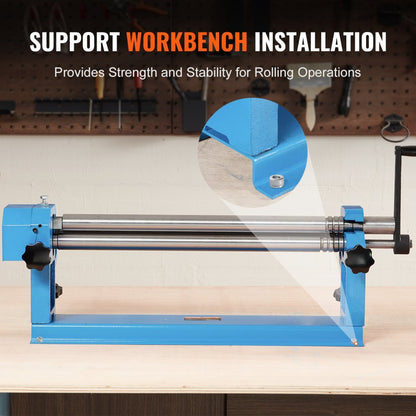 W01-0.8X610 - 24" VEVOR Slip Roll Machine for 16-Gauge Metal Projects
