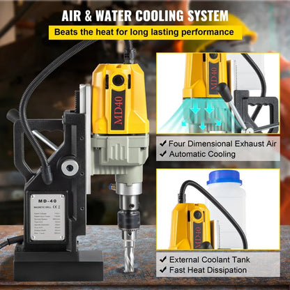 VV-MD-US7 - 1100W Magnetic Drill Press for Precision Metal Work