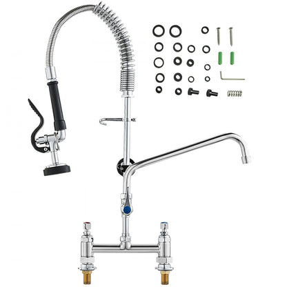 3804A-12-26 - 26" VEVOR Commercial Faucet with Powerful Pre-Rinse Sprayer
