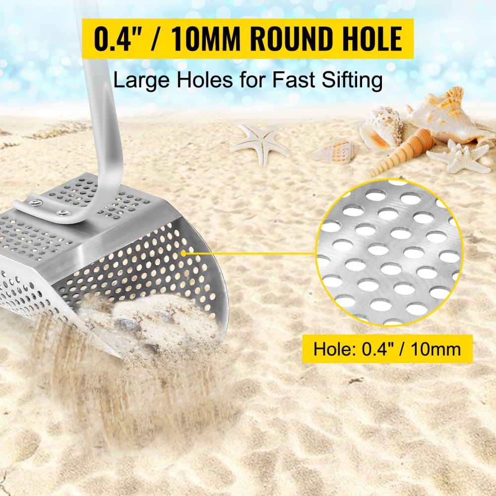 BNYL-1 Durable Stainless Steel Sand Scoop with Ergonomic Handle