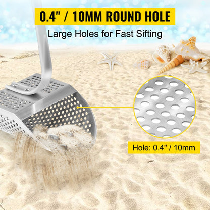 BNYL-1 Durable Stainless Steel Sand Scoop with Ergonomic Handle