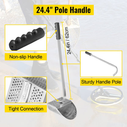 BNYL-1 Durable Stainless Steel Sand Scoop with Ergonomic Handle