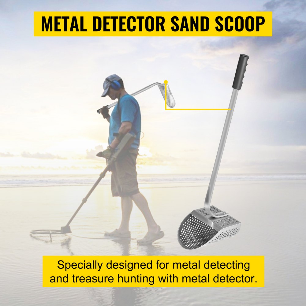 BNYL-1 Durable Stainless Steel Sand Scoop with Ergonomic Handle