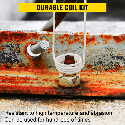 7pcpw36 - Durable 7-Piece Induction Heater Coil Kit for Rusty Fasteners
