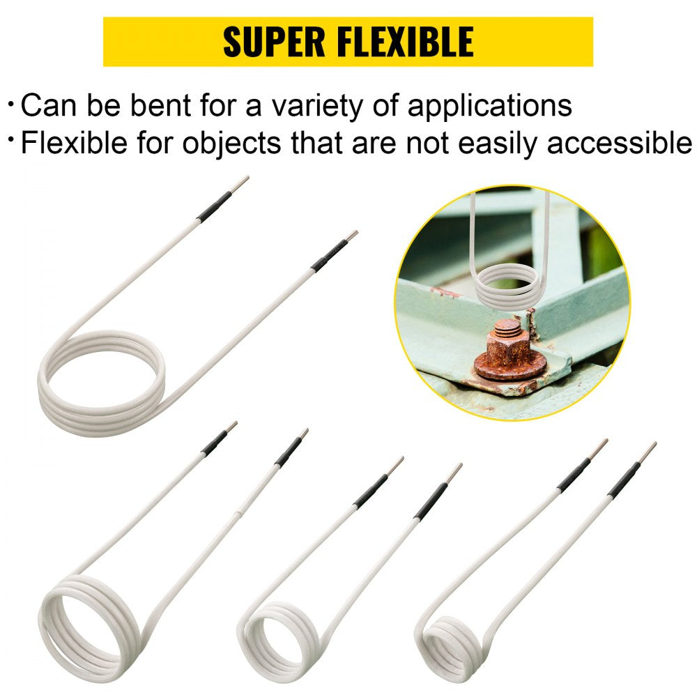 7pcpw36 - Durable 7-Piece Induction Heater Coil Kit for Rusty Fasteners
