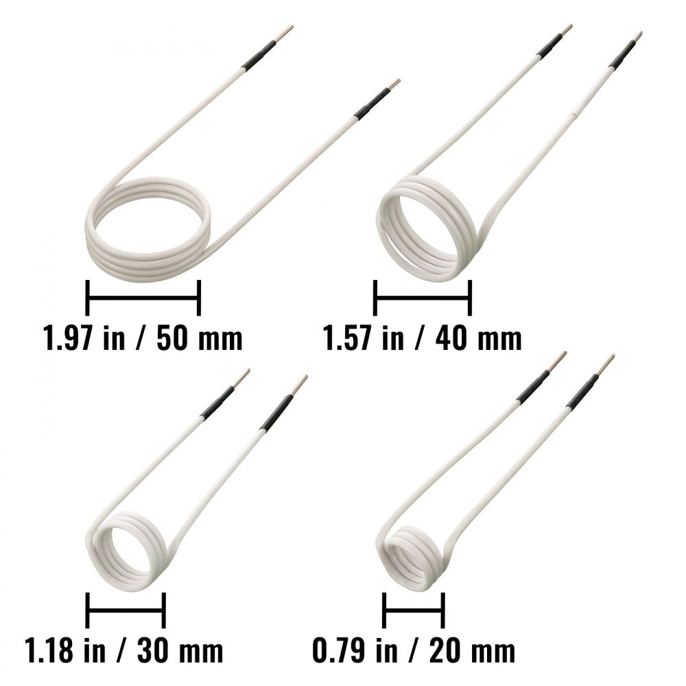 7pcpw36 - Durable 7-Piece Induction Heater Coil Kit for Rusty Fasteners