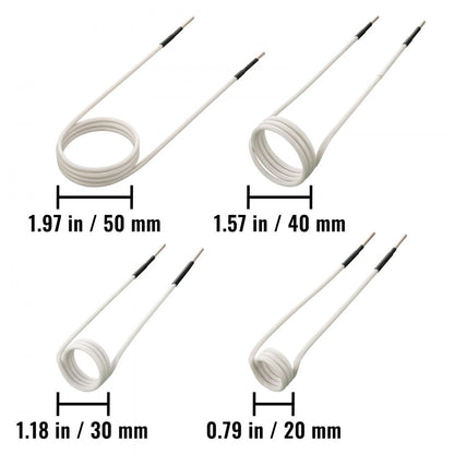 7pcpw36 - Durable 7-Piece Induction Heater Coil Kit for Rusty Fasteners