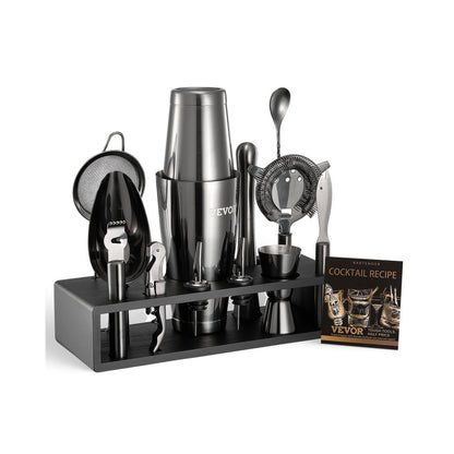 CL-02 - 13-Piece Stainless Steel Cocktail Shaker Set for Home Bartending