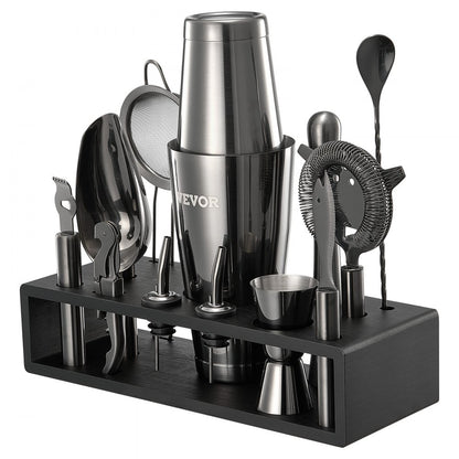 CL-02 - 13-Piece Stainless Steel Cocktail Shaker Set for Home Bartending