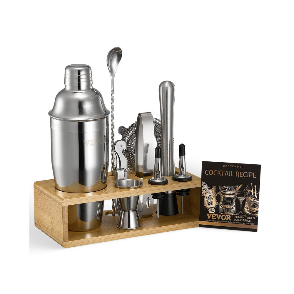 CL-03 - Professional Stainless Steel 10-Pc Cocktail Shaker Set for Home Bartending