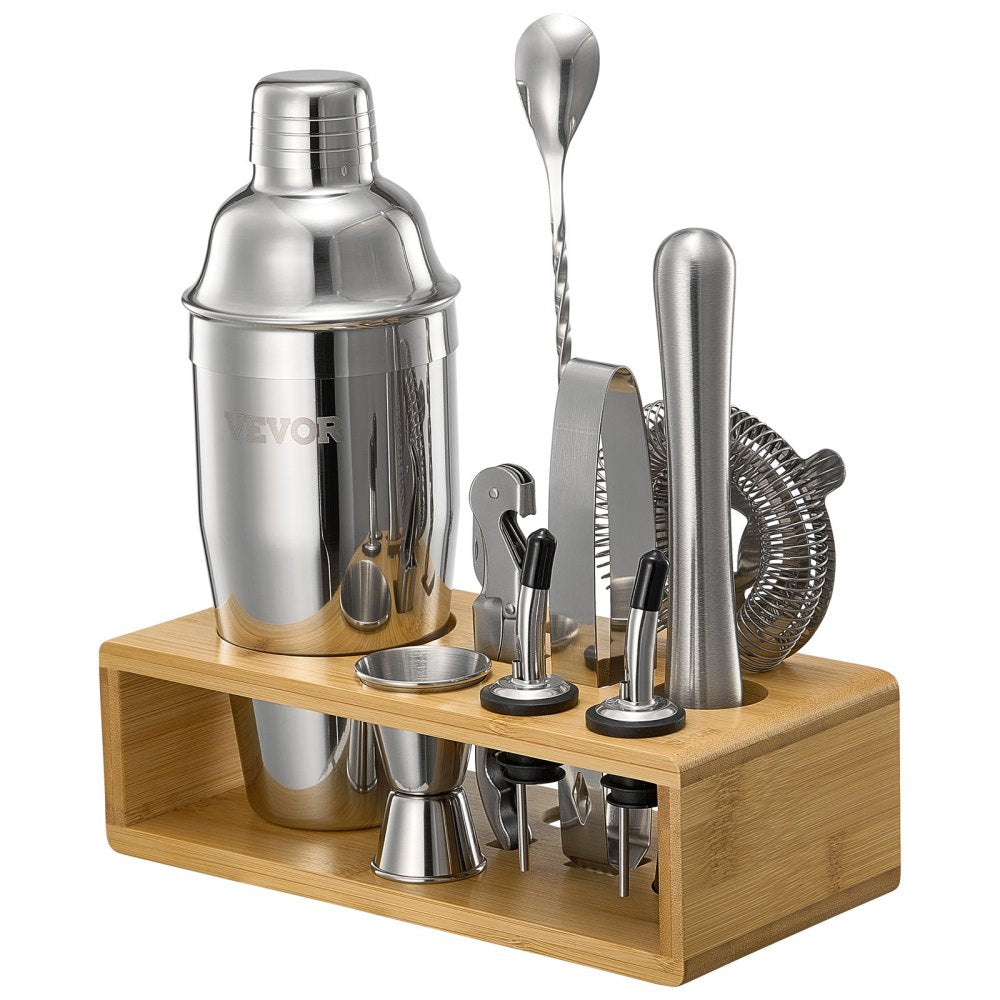 CL-03 - Professional Stainless Steel 10-Pc Cocktail Shaker Set for Home Bartending