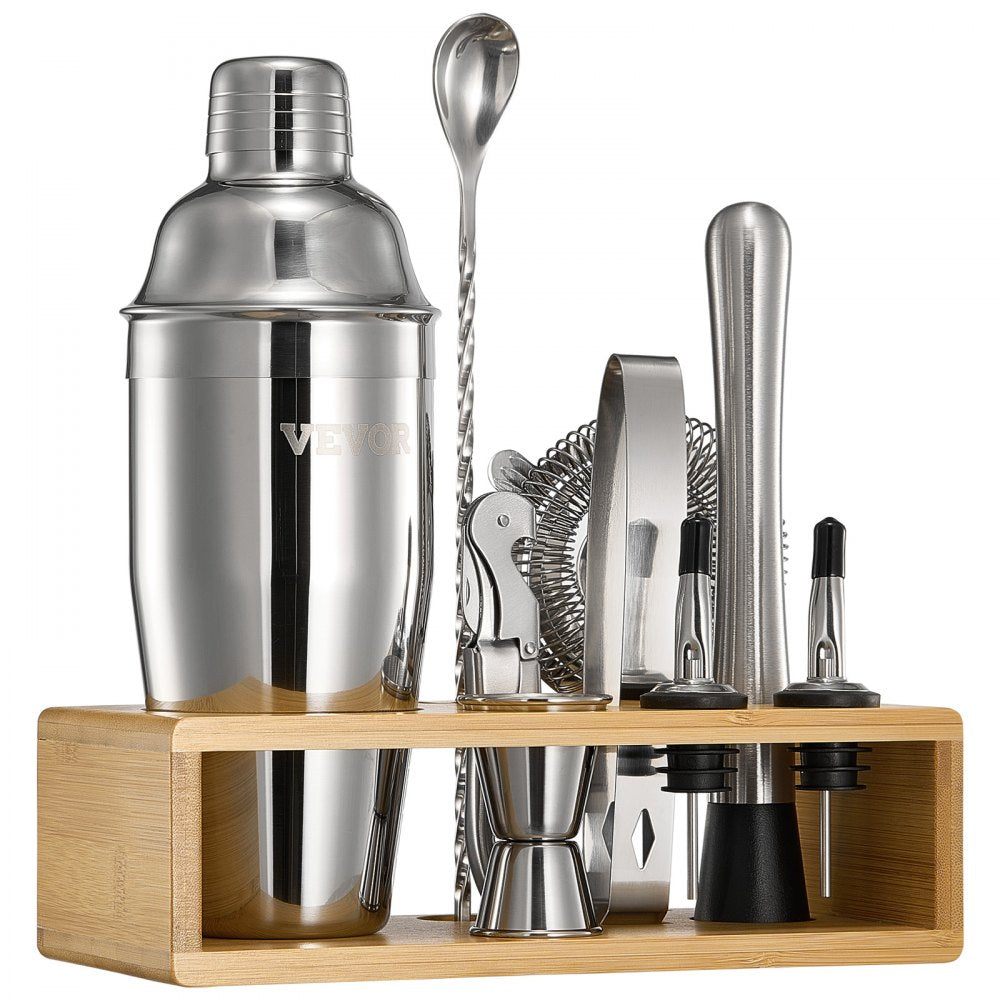 CL-03 - Professional Stainless Steel 10-Pc Cocktail Shaker Set for Home Bartending