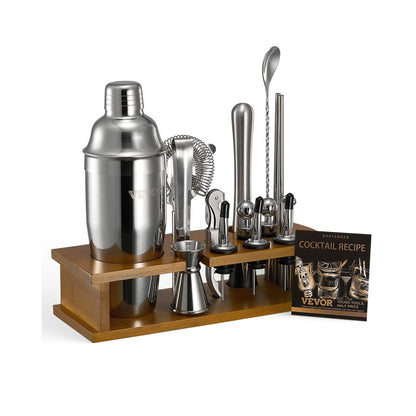 CL-05 - 18-Piece Stainless Steel Cocktail Shaker Set for Home Bartenders