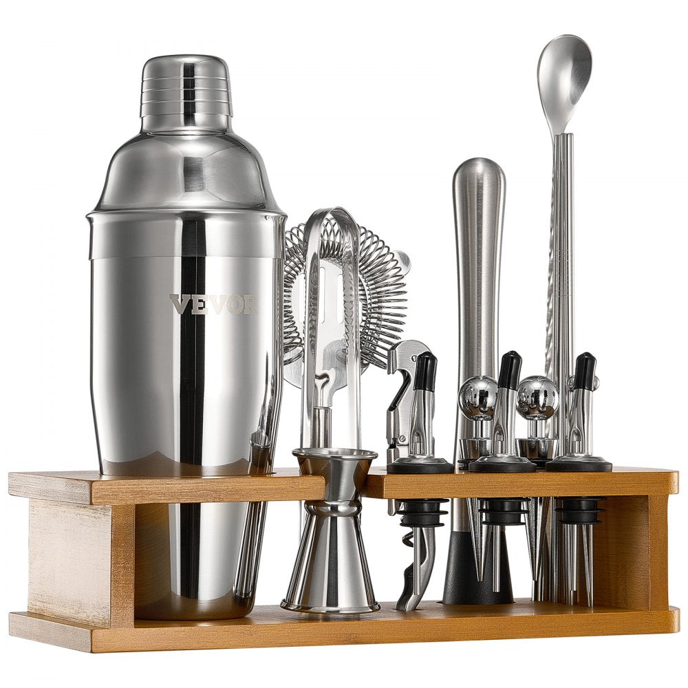 CL-05 - 18-Piece Stainless Steel Cocktail Shaker Set for Home Bartenders