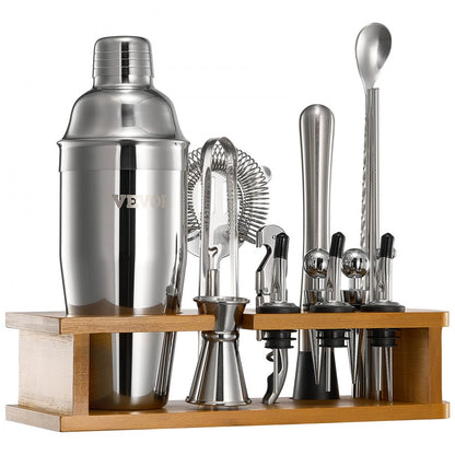 CL-05 - 18-Piece Stainless Steel Cocktail Shaker Set for Home Bartenders
