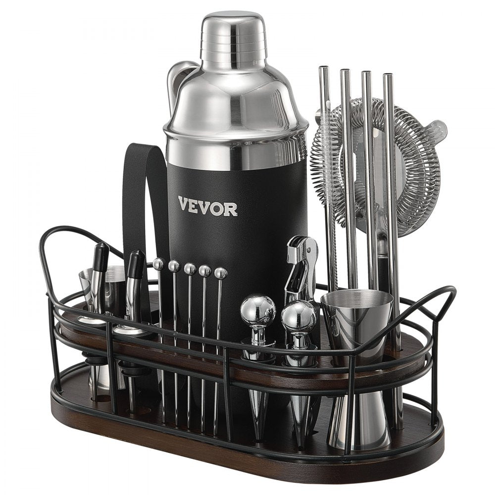 CL-06 - Premium 23-Piece Stainless Steel Cocktail Shaker Set for Home Bartending