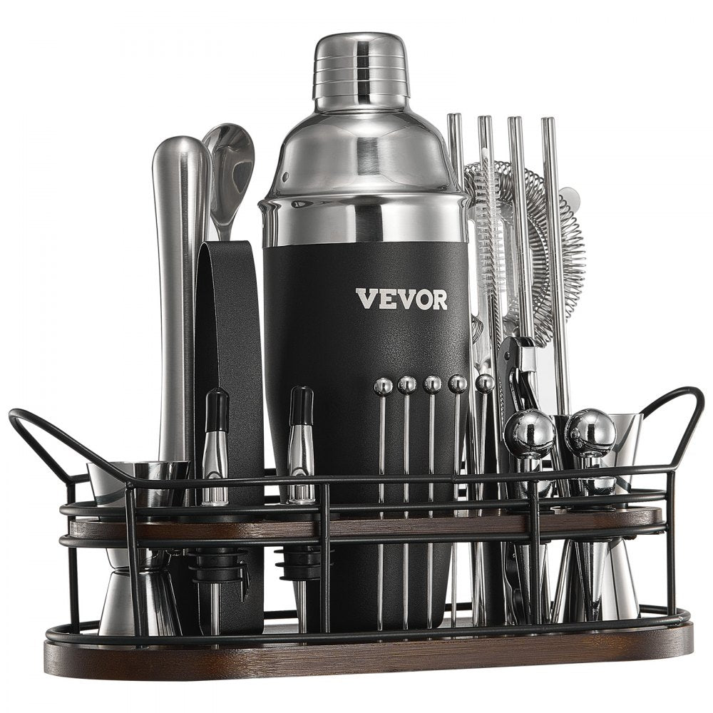 CL-06 - Premium 23-Piece Stainless Steel Cocktail Shaker Set for Home Bartending