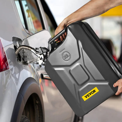 1X20LBLACK - 5.3 Gallon Steel Jerry Can for Safe Fuel Storage