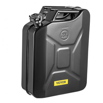 1X20LBLACK - 5.3 Gallon Steel Jerry Can for Safe Fuel Storage
