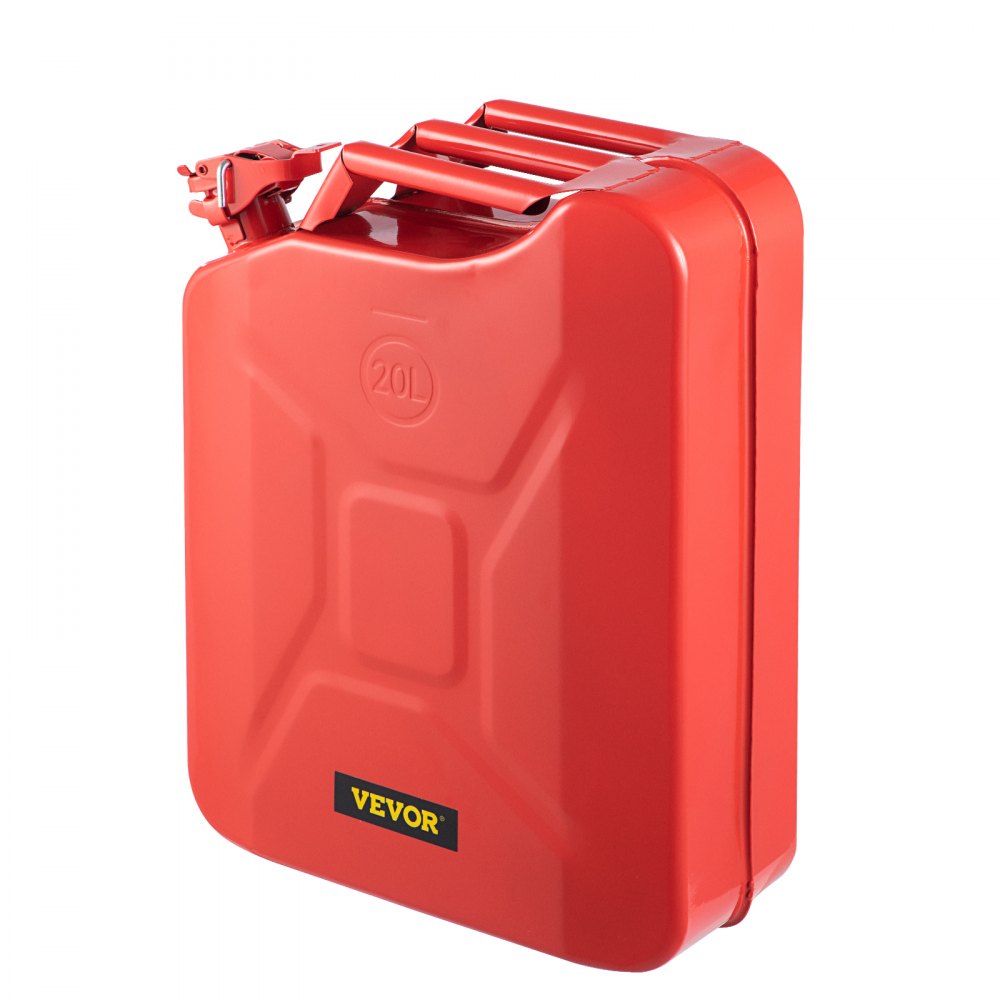 1X20LRED - 5.3 Gallon VEVOR Steel Jerry Fuel Can with Flexible Spout