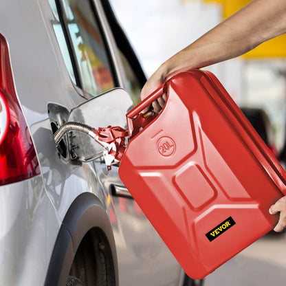 1X20LRED - 5.3 Gallon VEVOR Steel Jerry Fuel Can with Flexible Spout