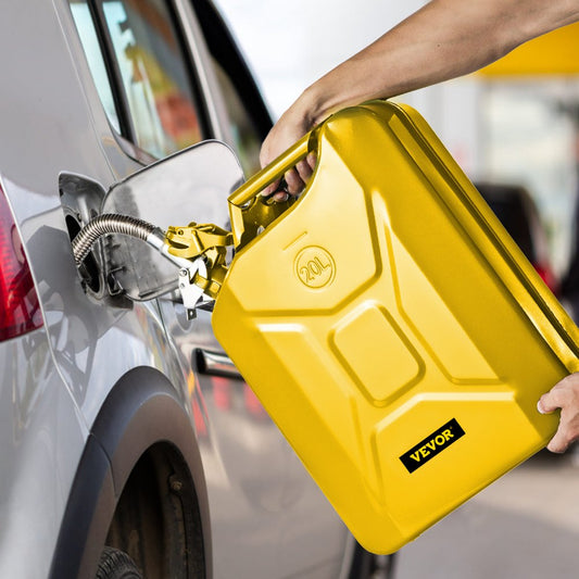 1X20LYELLOW - 5.3-Gallon Steel Jerry Can with Quick Spout System