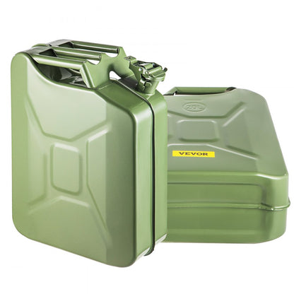 2X20LGREEN - 5.3 Gallon Steel Jerry Can for Safe Fuel Storage