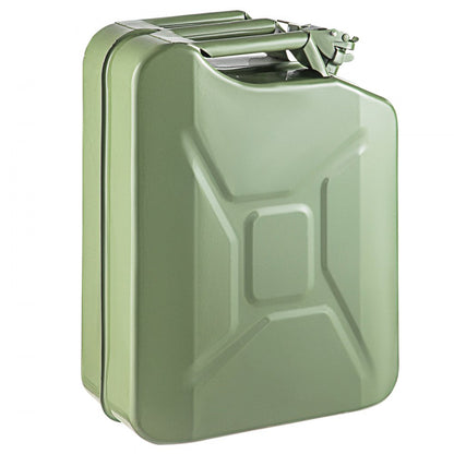 1X20LGREEN - Durable 5.3-Gallon Steel Jerry Can with Fast-Flow Spout
