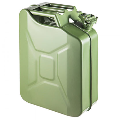 1X20LGREEN - Durable 5.3-Gallon Steel Jerry Can with Fast-Flow Spout