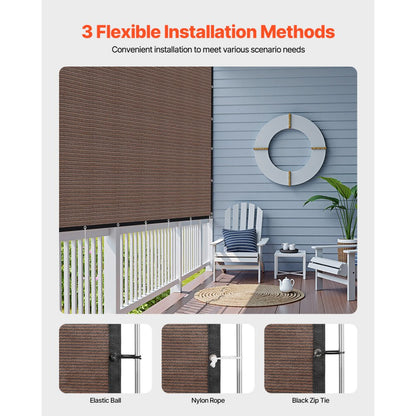 SSZGB-05 - 10x12 ft HDPE Sun Shade Cloth with Grommets & Accessories