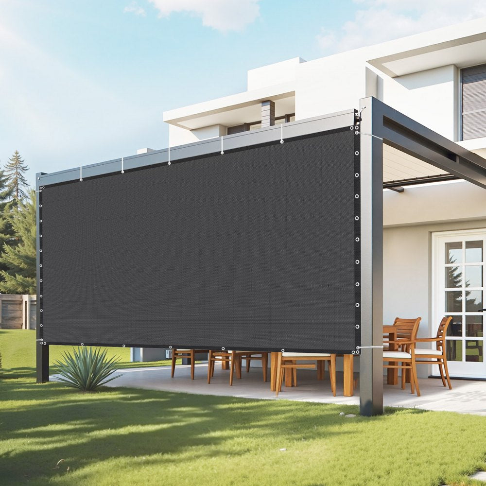 SSZGB-06 - 10x12 ft Durable HDPE Sun Shade Screen with Grommets