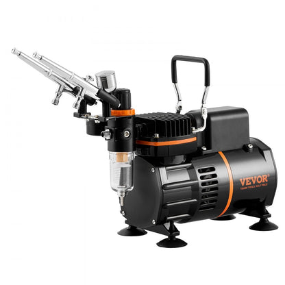 TC-20B - Dual-Fan Airbrush Compressor Kit with 6ft Hose, 15-50 PSI
