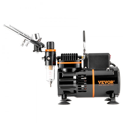 TC-20B - Dual-Fan Airbrush Compressor Kit with 6ft Hose, 15-50 PSI