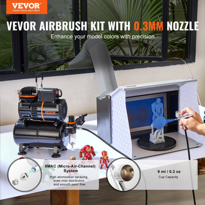 TC-20B - Beginner-Friendly Airbrush Kit with 3.5L Tank, Easy Control