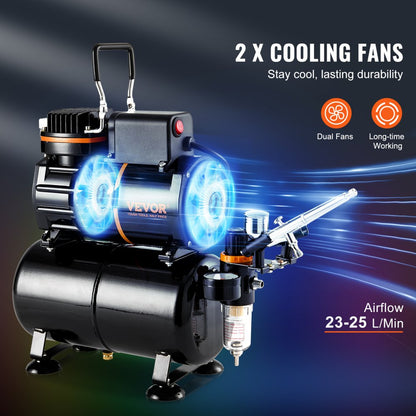 TC-20B - Beginner-Friendly Airbrush Kit with 3.5L Tank, Easy Control