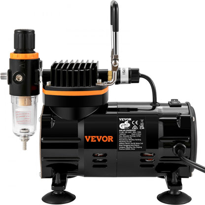 010631206188 - VEVOR Airbrush Kit with Compressor & Dual-Action Nozzles