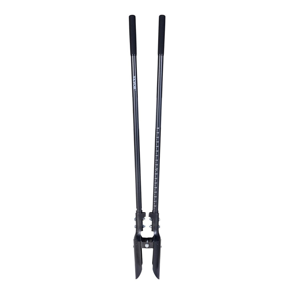APH525 - 57.48" Carbon Steel Post Hole Digger for Gardening Efficiency
