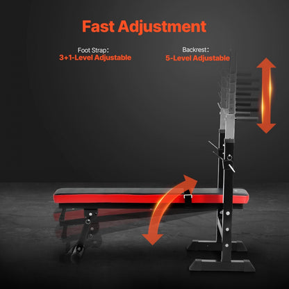 YFBH-9B - Versatile Weight Bench for Home Gym with Adjustable Height & Squat Rack