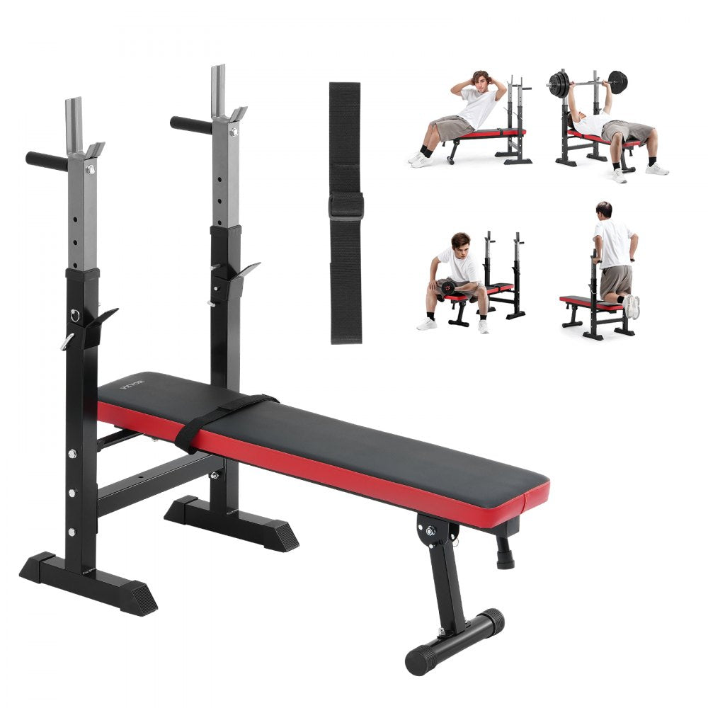 YFBH-9B - Versatile Weight Bench for Home Gym with Adjustable Height & Squat Rack