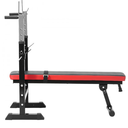 YFBH-9B - Versatile Weight Bench for Home Gym with Adjustable Height & Squat Rack