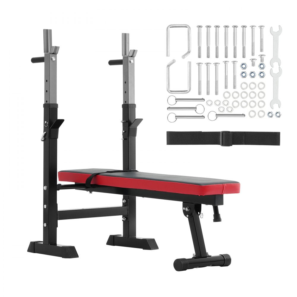 YFBH-9B - Versatile Weight Bench for Home Gym with Adjustable Height & Squat Rack