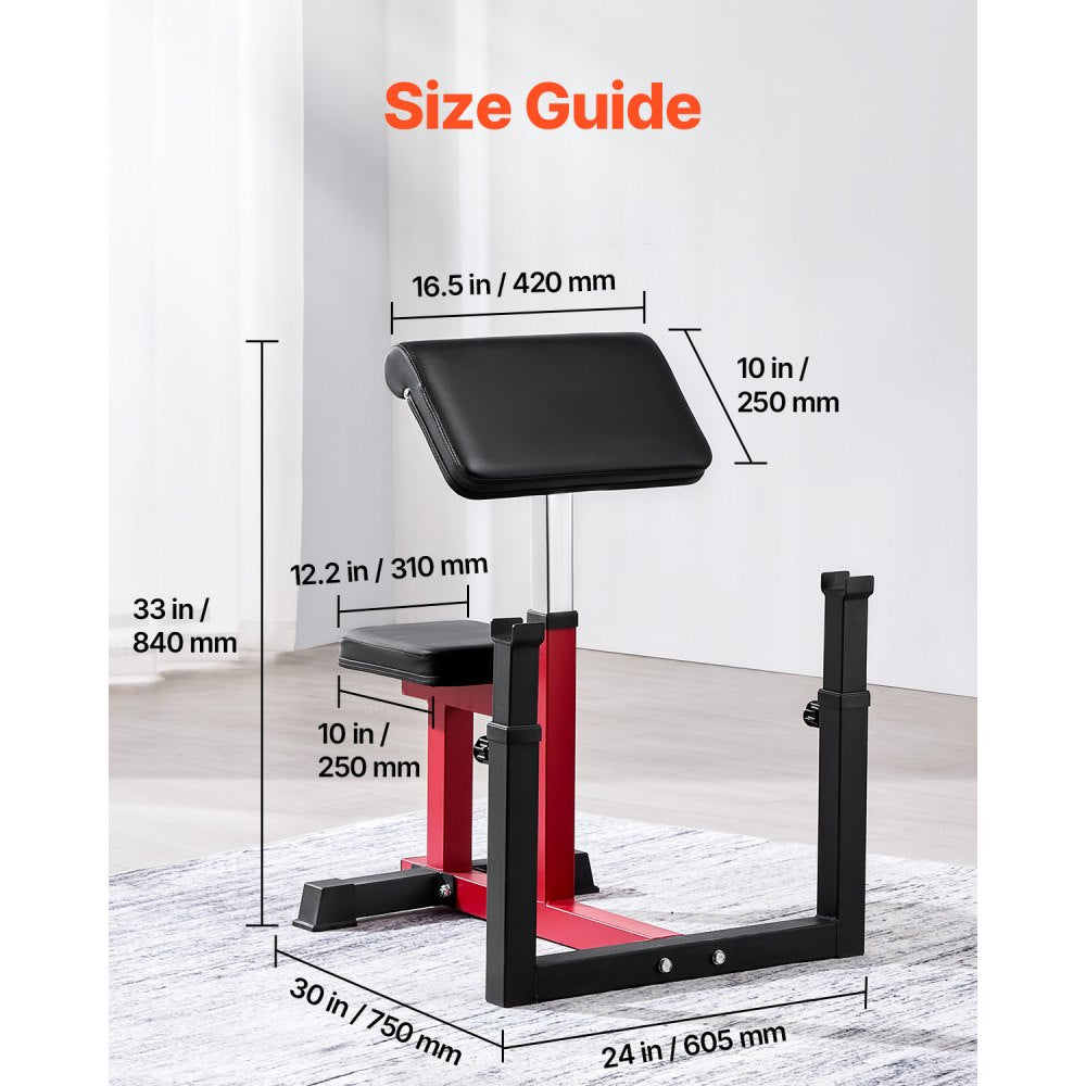qb035 - Adjustable Bicep Curl Machine for Home Gym, 440 lbs Capacity