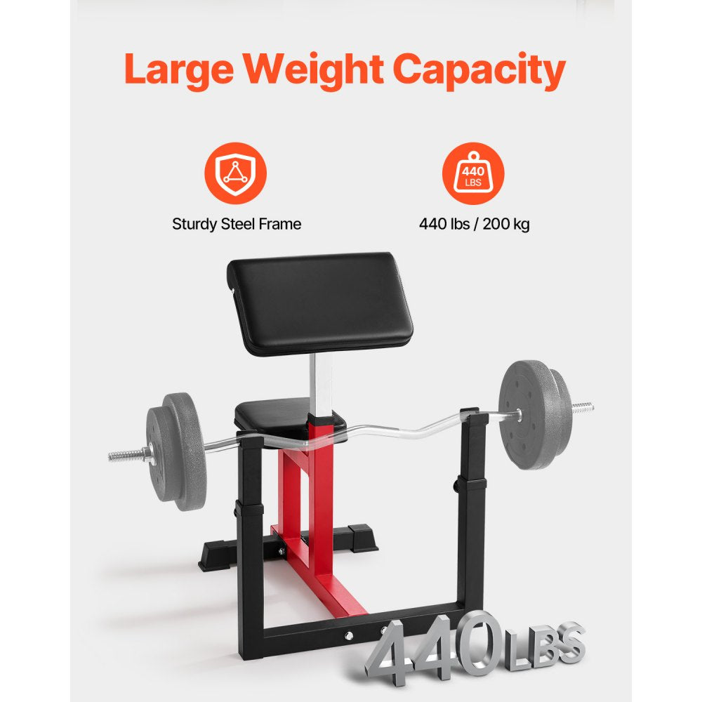 qb035 - Adjustable Bicep Curl Machine for Home Gym, 440 lbs Capacity