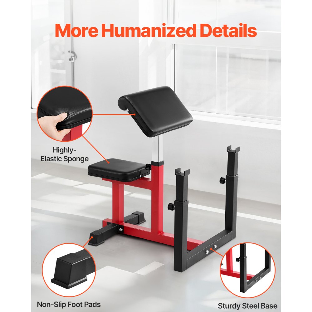 qb035 - Adjustable Bicep Curl Machine for Home Gym, 440 lbs Capacity