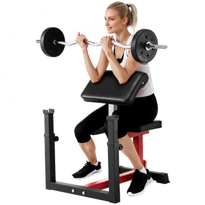 qb035 - Adjustable Bicep Curl Machine for Home Gym, 440 lbs Capacity