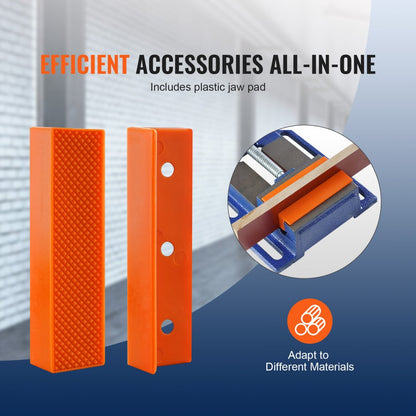 MPJ04 - Durable 4" Cast Iron Drill Press Vise with 4.33" Jaw Opening