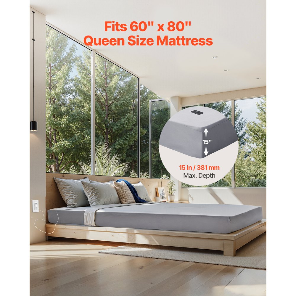 6080-10 - Queen Grounding Sheet 60x80, Cotton & Silver Blend